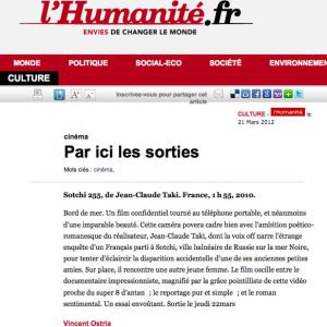 Sotchi 255 - 2012 - L'Humanité