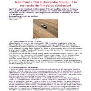 Une Chronique Américaine - 2025 - L'Humanité